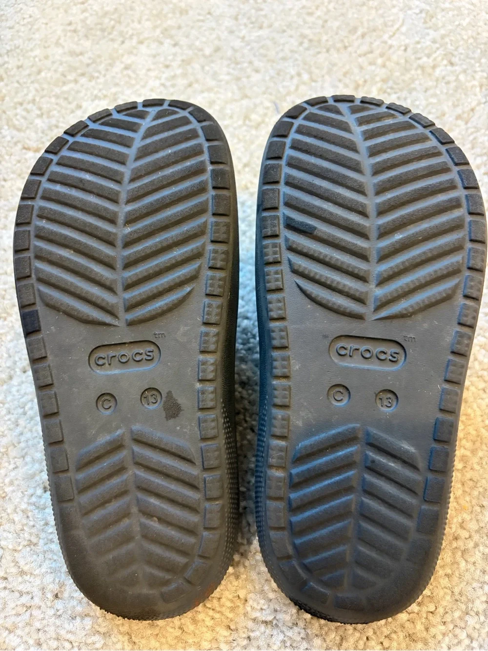 CROCS Kids Double-Strap Slide Sandals - Black